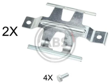 Комплект приладдя, накладка дискового гальма A.B.S. 1687Q