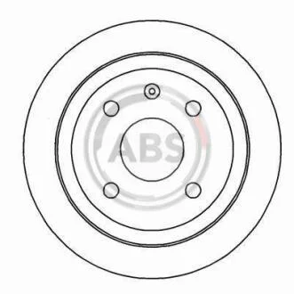 Гальмівний диск задн. Astra/Vectra/Nubira/Orion 96-05 A.B.S. 16928