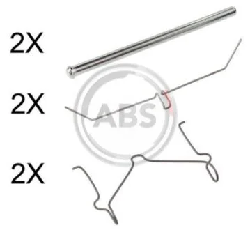 Комплект приладдя, накладка дискового гальма A.B.S. 1701Q