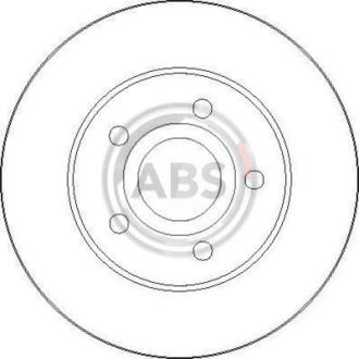 Гальмiвнi диски переднi A.B.S. 17032