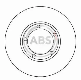 Диск тормозной HYUNDAI H1/H200 передн. вент. (ABS) A.B.S. 17035