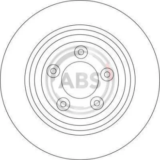 Гальмівний диск A.B.S. 17078