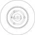 Гальмівний диск пер. Fortwo/Roadster/Cabrio/City Coupe/Crossblade 98-07 A.B.S. 17161 (фото 2)