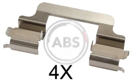 Комплект приладдя, накладка дискового гальма A.B.S. 1727Q
