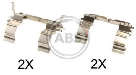 Комплект приладдя, накладка дискового гальма A.B.S. 1756Q