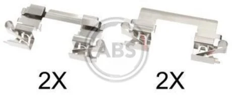 Комплект приладдя, накладка дискового гальма A.B.S. 1757Q