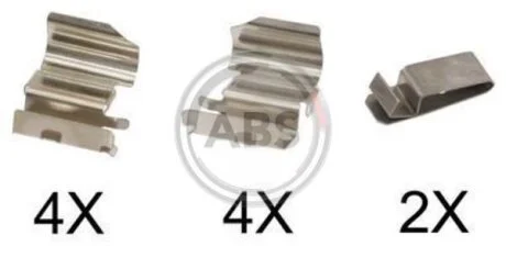 Комплект приладдя, накладка дискового гальма A.B.S. 1775Q