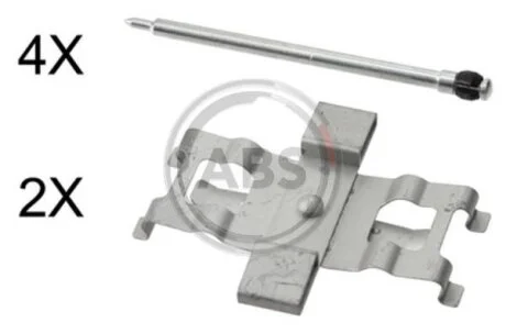 Комплект приладдя, накладка дискового гальма A.B.S. 1805Q