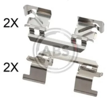 Комплект приладдя, накладка дискового гальма A.B.S. 1811Q