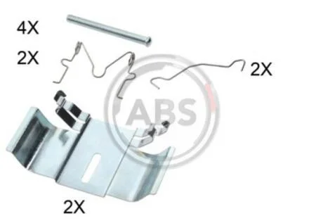 Комплект приладдя, накладка дискового гальма A.B.S. 1836Q