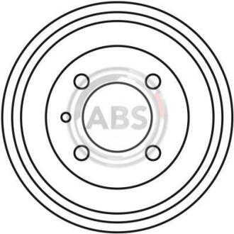 Гальмівний барабан задн. Up/Lupo/Polo/Citigo/Arosa/Cordoba/Ibiza 93- A.B.S. 2706S