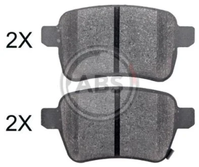 Комплект гальмівних накладок, дискове гальмо A.B.S. 35004