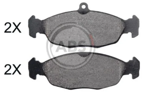 Комплект гальмівних накладок, дискове гальмо A.B.S. 35006