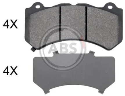 Комплект гальмівних накладок, дискове гальмо A.B.S. 35013