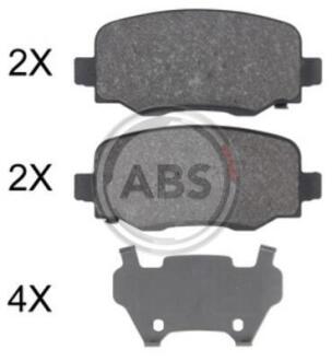 Колодка гальм. диск. задн. (ABS) A.B.S. 35039