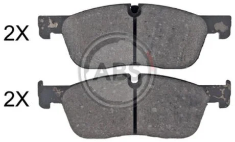 Комплект гальмівних накладок, дискове гальмо A.B.S. 35101