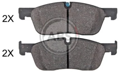 Комплект гальмівних накладок, дискове гальмо A.B.S. 35105