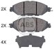 Комплект гальмівних накладок, дискове гальмо A.B.S. 35130 (фото 1)
