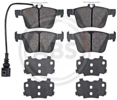 Комплект гальмівних накладок, дискове гальмо A.B.S. 35146