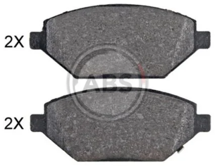 Комплект гальмівних накладок, дискове гальмо A.B.S. 35158