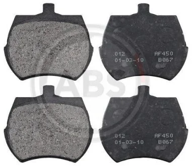 Комплект гальмівних накладок, дискове гальмо A.B.S. 36011