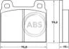 Колодки гальмівні дискові, комплект A.B.S. 36025 (фото 1)