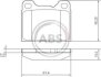 Колодка торм. VOLVO 240/700/940/960/S90/V90 задн. (ABS) A.B.S. 36049 (фото 1)