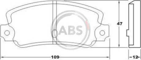 Гальмiвнi колодки дисковi A.B.S. 36084