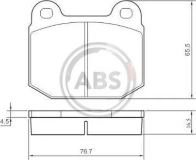 Колодки гальмівні дискові, комплект A.B.S. 36090