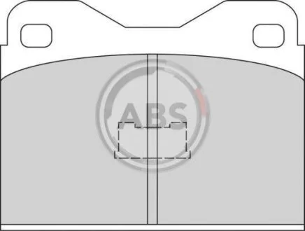 Комплект гальмівних накладок, дискове гальмо A.B.S. 360912