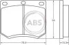Колодка гальм. FORD Escort передн. (ABS) A.B.S. 36109 (фото 1)