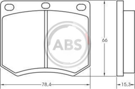 Колодка гальм. FORD Escort передн. (ABS) A.B.S. 36109