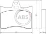 Комплект гальмівних накладок, дискове гальмо A.B.S. 36110 (фото 1)