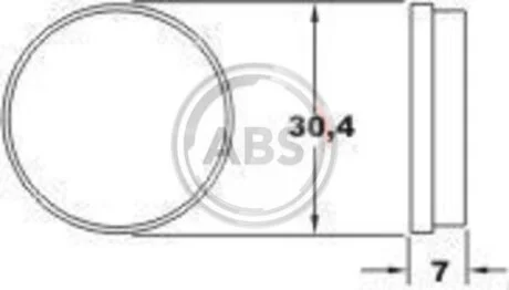 Комплект гальмівних накладок, дискове стоянкове гальмо A.B.S. 36114