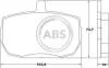 Колодки гальмівні перед. Daily/Landrover/Pilot/Range Rover/Transit (69-07) A.B.S. 36124 (фото 1)