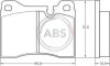 Комплект тормозных колодок, дисковый тормоз BMW A.B.S. 36133 (фото 1)