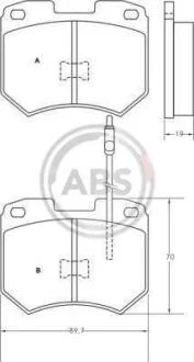 Гальмiвнi колодки дисковi A.B.S. 36137