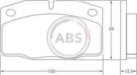 Гальмівні колодки пер. Astra/Combo/Corsa/Kadett/Nova (75-01) A.B.S. 36145
