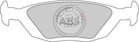 Колодка гальм. SAAB / VOLVO 900/9000/440/460/480 задн. (ABS) A.B.S. 364891