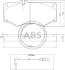 Колодка торм. MB 200/300/400/500 передн. (ABS) A.B.S. 36490 (фото 1)