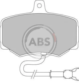 Комплект гальмівних накладок, дискове гальмо A.B.S. 365681