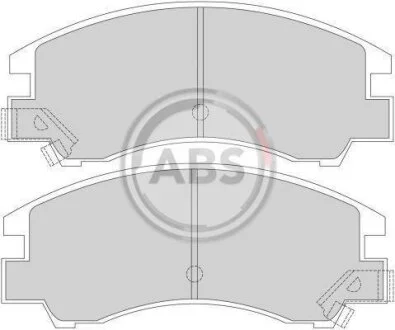 Комплект гальмівних накладок, дискове гальмо A.B.S. 366111