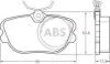 Колодки гальмівні дискові, комплект A.B.S. 36622 (фото 1)