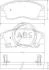 Гальмівні колодки пер. Galloper/L200/L300/Lancer/Pajero (87-13) A.B.S. 36648 (фото 1)