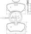 Колодка торм. PEUGEOT 306/405 передн. (ABS) A.B.S. 36651 (фото 1)