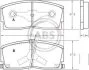 Комплект тормозных колодок, дисковый тормоз A.B.S. 36658 (фото 1)