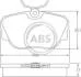 Колодка торм. BMW E30 задн. (ABS) A.B.S. 36664 (фото 1)