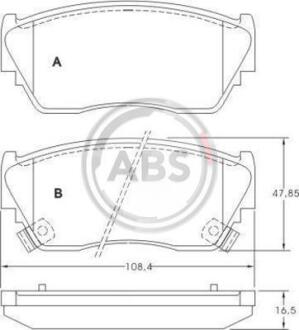 Гальмівні колодки пер. Sunny/100NX 90-96 A.B.S. 36728