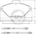 Комплект тормозных колодок, дисковый тормоз A.B.S. 36837 (фото 1)