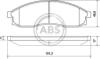 Гальмівні колодки дискові (1 к-т) A.B.S. 36862 (фото 1)